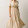 IL Lucy Button Front Midi Dress | Vintage Cream Midi Dresses
