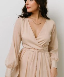 RR Dresses Luna Sparkle Maxi Dress | Champagne