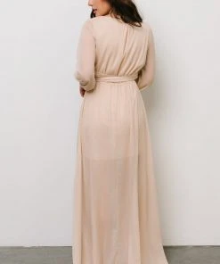 RR Dresses Luna Sparkle Maxi Dress | Champagne