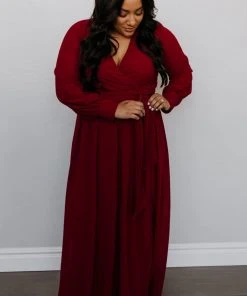 RR Lydia Maxi Dress | Burgundy