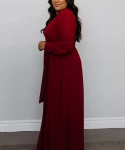 RR Lydia Maxi Dress | Burgundy