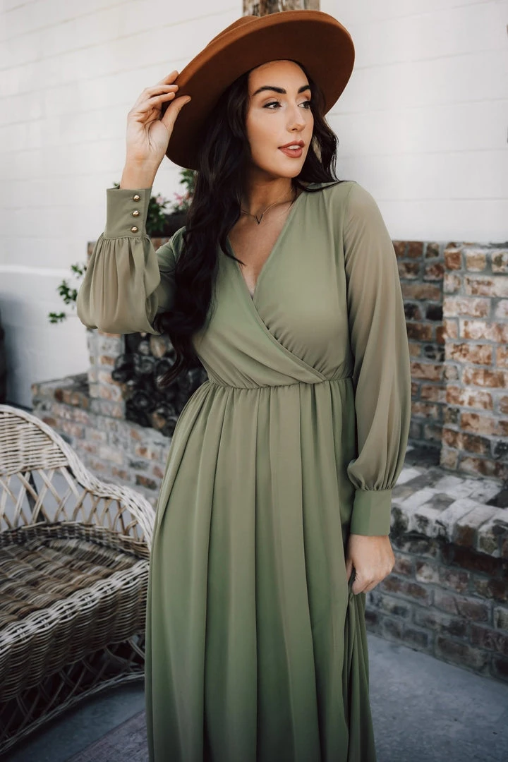 RR Lydia Maxi Dress | Dusty Olive Dresses RR Lydia Maxi Dress | Dusty Olive Dresses