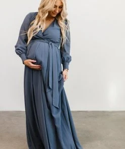 RR Dresses Lydia Maxi Dress | Slate Blue