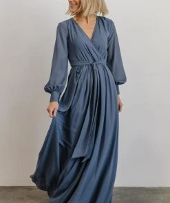 RR Dresses Lydia Maxi Dress | Slate Blue