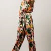 SL Mallory High Neck Jumpsuit | Pink + Green Multi Floral