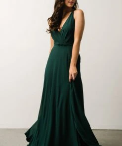 Soi Marjorie Maxi Gown | Hunter Green Dresses