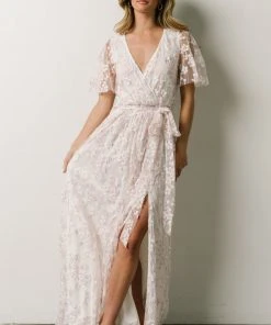BB Custom Marseille Embossed Maxi Dress | Cherry Blossom Dresses