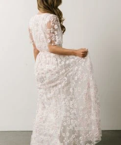 BB Custom Marseille Embossed Maxi Dress | Cherry Blossom Dresses