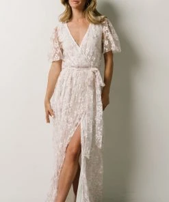 BB Custom Marseille Embossed Maxi Dress | Cherry Blossom Dresses