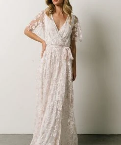 BB Custom Marseille Embossed Maxi Dress | Cherry Blossom Dresses