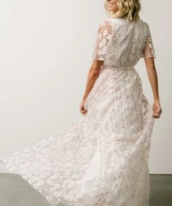 BB Custom Marseille Embossed Maxi Dress | Cherry Blossom Dresses