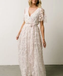 BB Custom Marseille Embossed Maxi Dress | Cherry Blossom Dresses