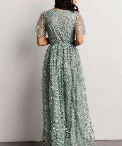 BB Custom Marseille Embossed Maxi Dress | Eucalyptus Dresses 22 BB Custom Marseille Embossed Maxi Dress | Eucalyptus Dresses