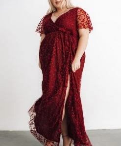 BB Custom Marseille Embossed Maxi Dress | Mulberry Dresses