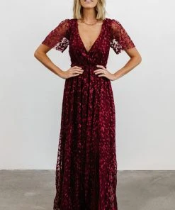 BB Custom Marseille Embossed Maxi Dress | Mulberry Dresses