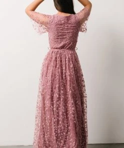 BB Custom Marseille Embossed Maxi Dress | Orchid Dresses