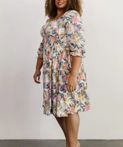 BB Custom Dresses Marta Smocked Midi Dress | Multi Floral