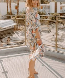 BB Custom Dresses Marta Smocked Midi Dress | Multi Floral