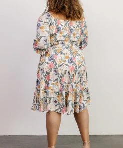 BB Custom Dresses Marta Smocked Midi Dress | Multi Floral