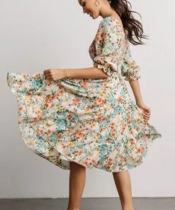 BB Custom Marta Smocked Midi Dress | Summer Floral Dresses