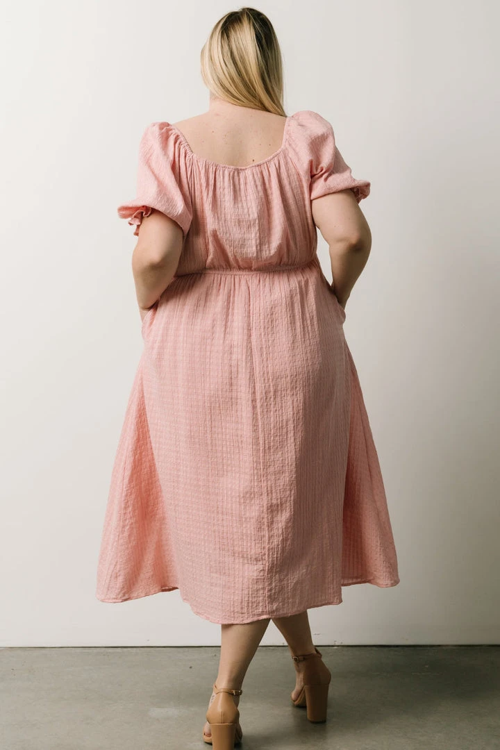 HAY Martha Smocked Midi Dress | Dusty Pink Dresses 13 HAY Martha Smocked Midi Dress | Dusty Pink Dresses