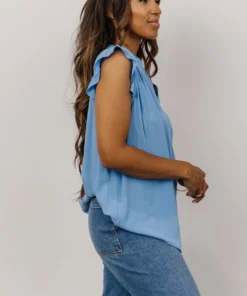 KA Tops Mason Top | Sky Blue 9 KA Tops Mason Top | Sky Blue