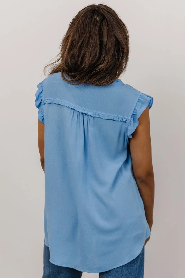 KA Tops Mason Top | Sky Blue 6 KA Tops Mason Top | Sky Blue