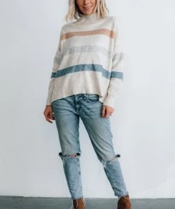 LUM Tops Mavis Stripe Sweater | Natural