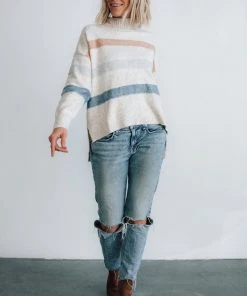 LUM Tops Mavis Stripe Sweater | Natural