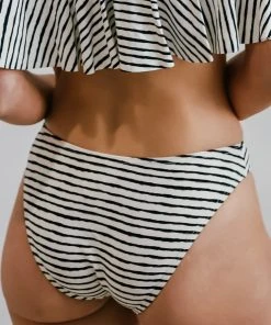 Menton Stripe Bikini Bottom