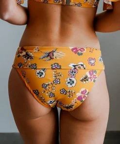 EN Swim Miami Bikini Bottom | Yellow Floral