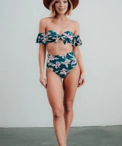EN Swim Miami Bikini Top | Topaz Floral