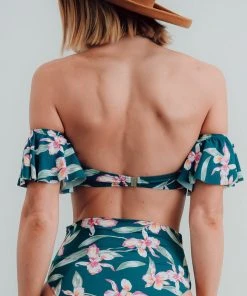 EN Swim Miami Bikini Top | Topaz Floral