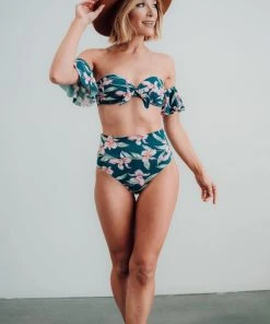 EN Swim Miami Bikini Top | Topaz Floral