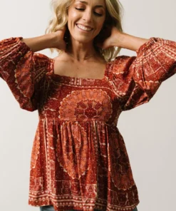 Millie Blouse | Crimson Print 17 Millie Blouse | Crimson Print