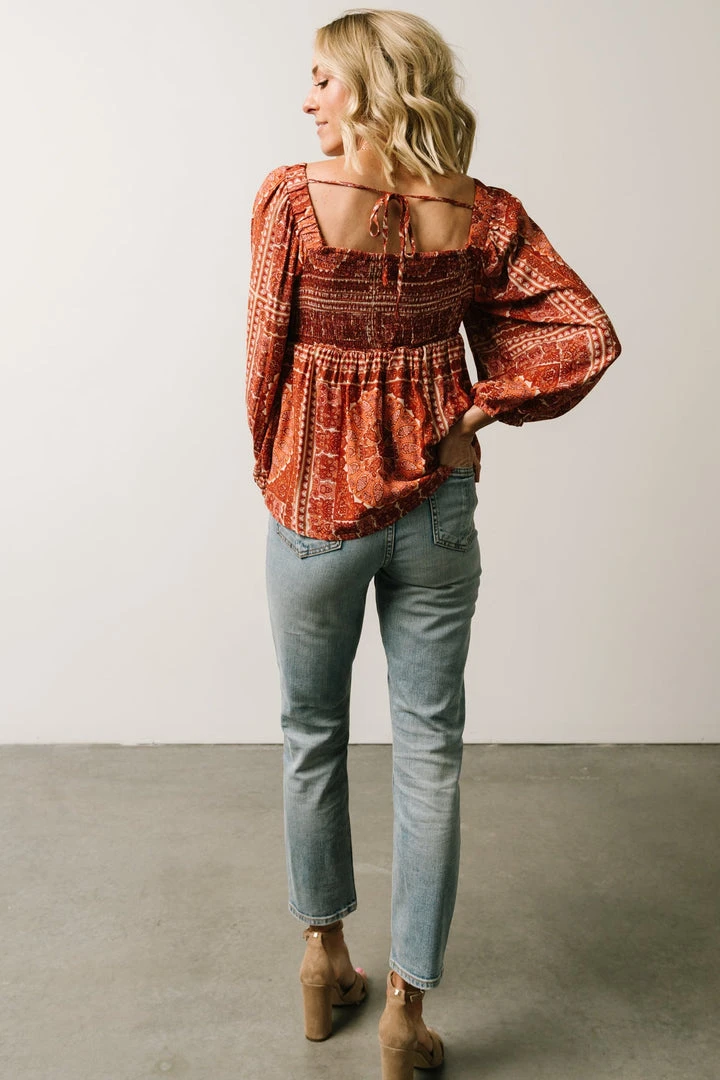 Millie Blouse | Crimson Print 9 Millie Blouse | Crimson Print