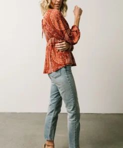 Millie Blouse | Crimson Print 14 Millie Blouse | Crimson Print