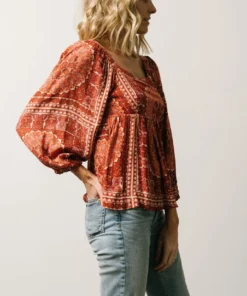 Millie Blouse | Crimson Print 16 Millie Blouse | Crimson Print