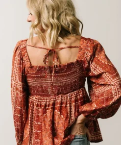 Millie Blouse | Crimson Print 15 Millie Blouse | Crimson Print