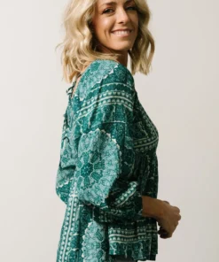 Millie Blouse | Jade Print Boho 14 Millie Blouse | Jade Print Boho