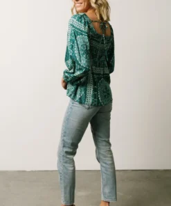 Millie Blouse | Jade Print Boho 11 Millie Blouse | Jade Print Boho
