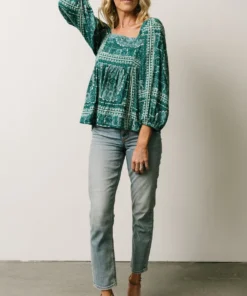Millie Blouse | Jade Print Boho 15 Millie Blouse | Jade Print Boho