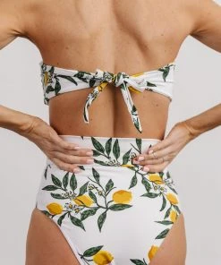 EN Swim Milos Bikini Top | Lemon Print