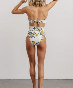 EN Swim Milos Bikini Top | Lemon Print