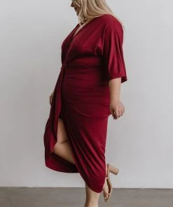 DD Mimi Midi Dress | Burgundy Dresses