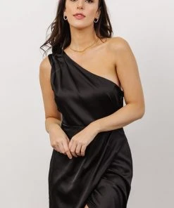 SL Morgan One Shoulder Gown | Black 7 SL Morgan One Shoulder Gown | Black