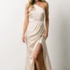 SL Dresses Morgan One Shoulder Gown | Champagne