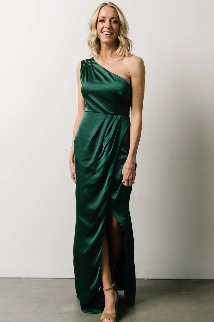 SL Morgan One Shoulder Gown | Emerald Dresses 3 SL Morgan One Shoulder Gown | Emerald Dresses