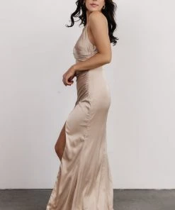 RR Dresses Monet Satin Gown | Champagne