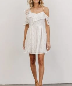 SL Munich Lace Short Dress | White Dresses